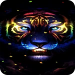 neon animals wallpapers android application logo